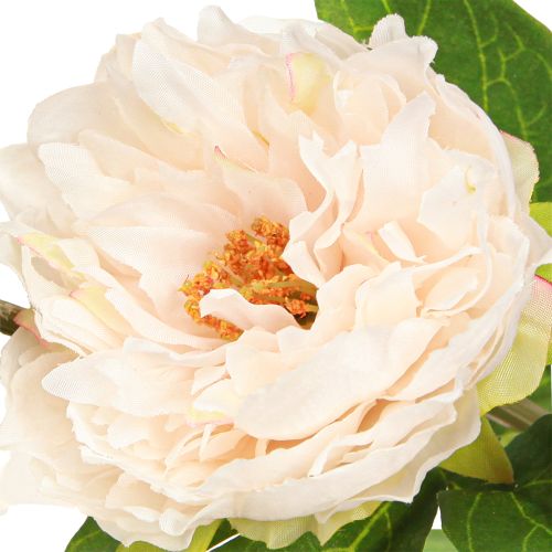 Prodotto Peonie artificiali lunghe fiori artificiali crema 70 cm 3 pz