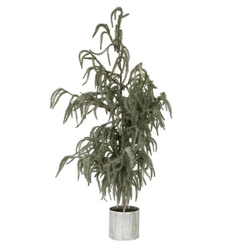 Prodotto Mini albero di Natale in vaso con neve invernale 45x110 cm