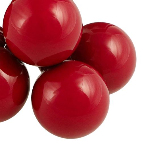 Prodotto Mini palline di Natale in filo di vetro rosso Ø40mm 32 pz