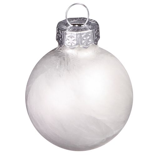 Prodotto Mini palline di Natale in decorazione invernale bianca Ø3cm 22 pz