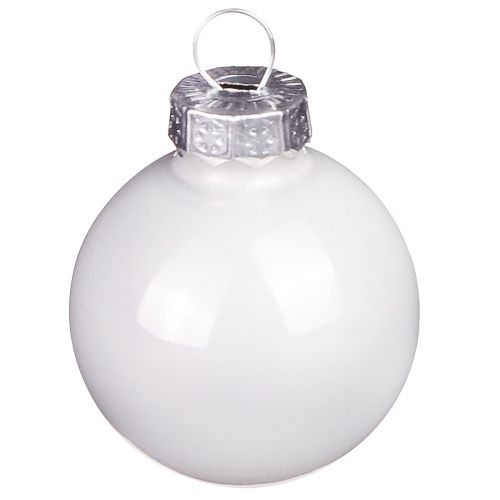 Prodotto Mini palline di Natale in decorazione invernale bianca Ø3cm 22 pz