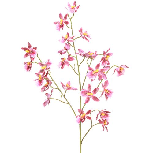 Decorazione orchidee artificiali Oncidium rosa viola 93 cm 2 pezzi