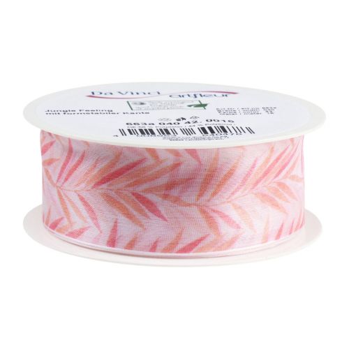 Prodotto Nastro di organza nastro di chiffon giungla arancione 40mm 15m