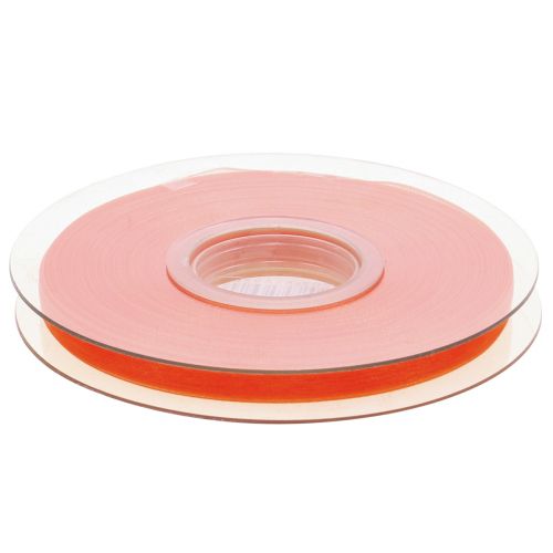 Prodotto Nastro in organza nastro regalo nastro arancione cimosa 6mm 50m