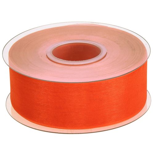 Prodotto Nastro in organza nastro regalo nastro arancione cimosa 40mm 50m