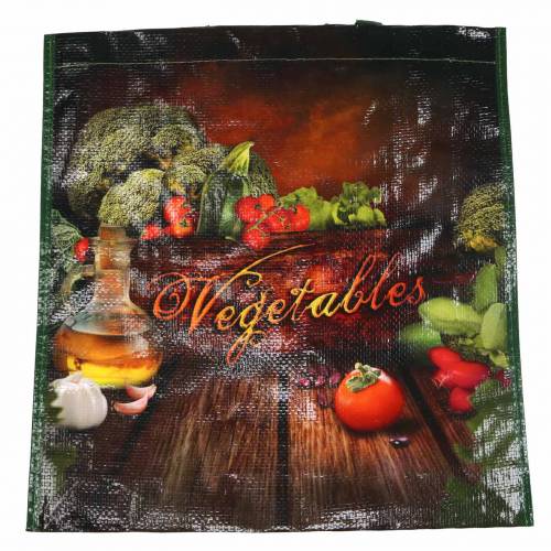 Prodotto Shopping bag con manici Verdure plastica 38 × 10 × 39 cm