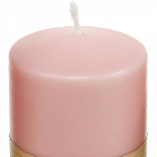 Prodotto Candela a colonna PURE 90/60 candela decorativa rosa decorazione candela in cera naturale sostenibile