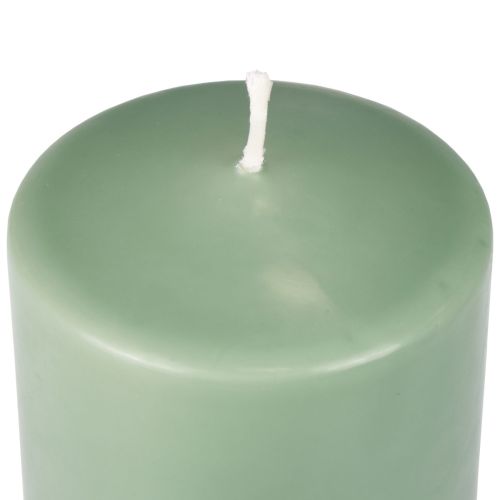 Prodotto Candela a colonna PURE candele Wenzel verde smeraldo 90/60 mm