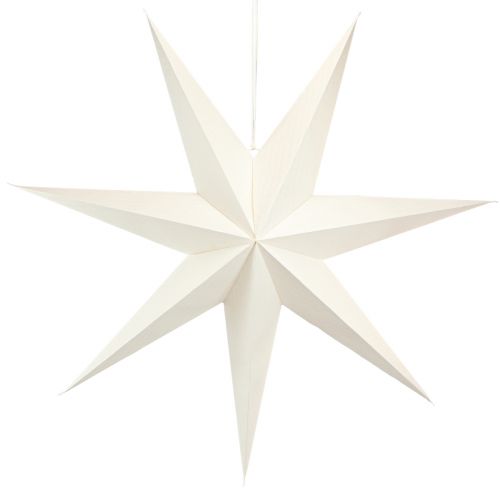 Floristik24 Lampada stella di carta decorazione stella bianca appendiabiti 75x20 cm 2 pz