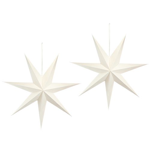 Prodotto Lampada stella di carta decorazione stella bianca appendiabiti 75x20 cm 2 pz