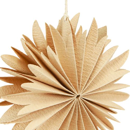 Prodotto Stelle di carta per decorazioni albero da appendere bianco naturale 16 cm 6 pz