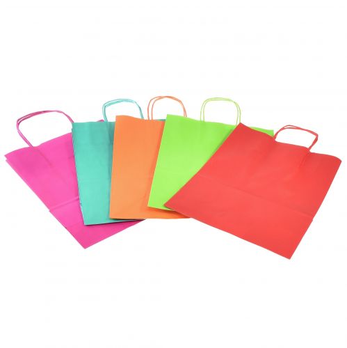 Prodotto Shopper in carta sacchetto regalo 23x12x30cm colorato 30 pz