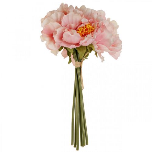 2 Mazzi di Peonie con 6 Fiori Artificiali Altezza 28 cm