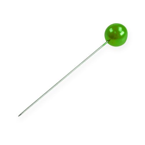 Prodotto Spilli Testa Perla Verde Mela Ø10mm 60mm