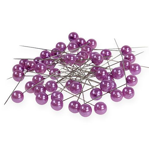 Floristik24 Perni per perline viola Ø10mm 60mm