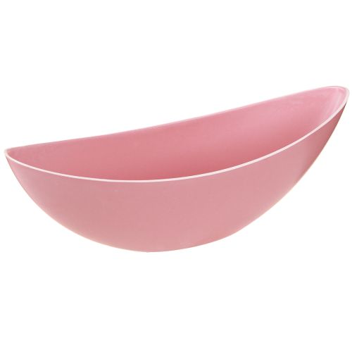 Barchetta portafiori in plastica rosa 28×9×9 cm 3pz