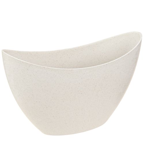 Floristik24 Ciotola in plastica per barchetta per piante beige 24×10×15 cm 3pz