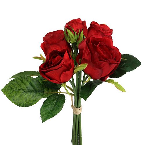 Bouquet di rose rosso 25 cm-82022