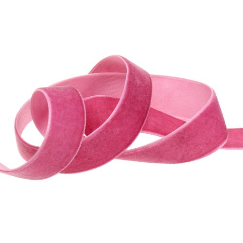 Prodotto Nastro in velluto rosa 20mm 10m