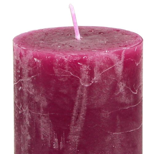 Prodotto Candele a colonna strette Pink Berry 3 colori 50x100mm 12 pz