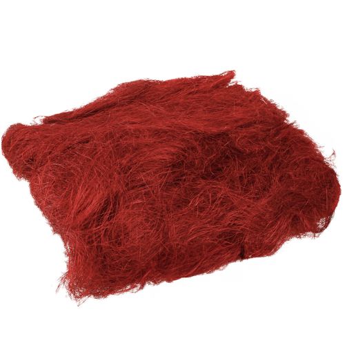 Floristik24 Sisal rosso bordeaux fibra naturale 300g