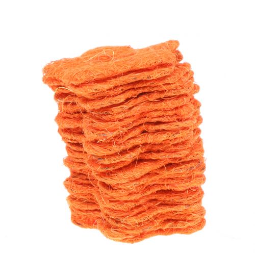 Prodotto Fiore di sisal arancione Ø7,5 cm 25 pz