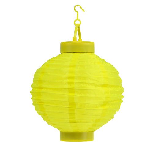 Lampion LED con solare 20cm giallo
