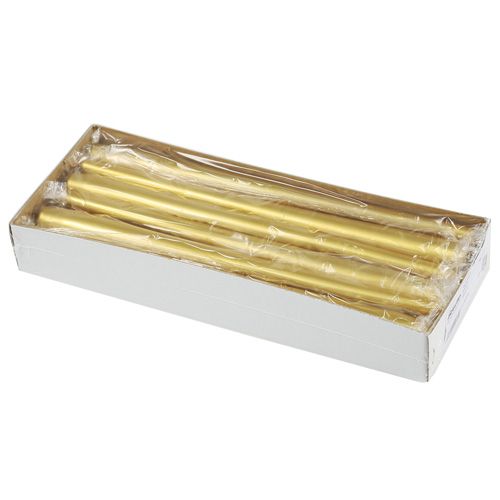 Prodotto Candele coniche Candele da tavolo oro 300/23 12 pezzi