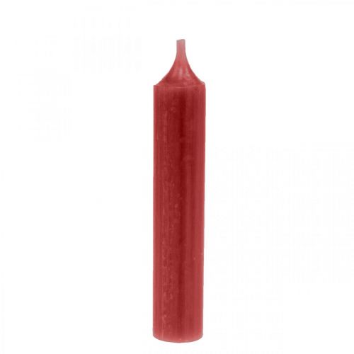 Candele candeline color rosso rubino 120mm/Ø21mm