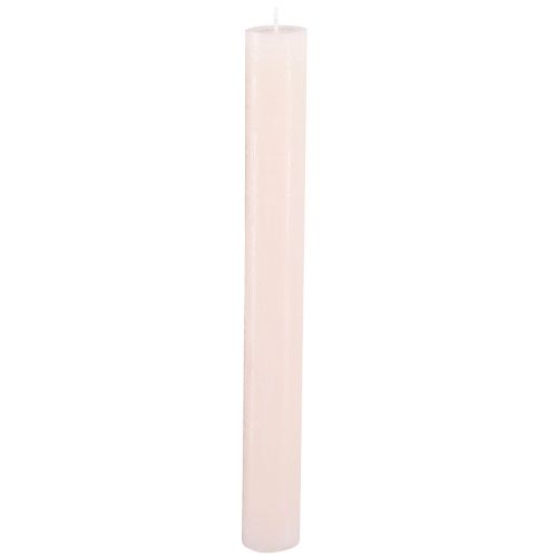 Candele in tinta unita candele bastoncino rosa rosa chiaro 34x300mm 4 pz