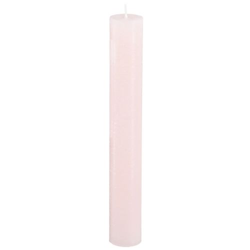 Floristik24 Candele coniche rosa chiaro candele tinta unita rosa 34x240mm 4 pz