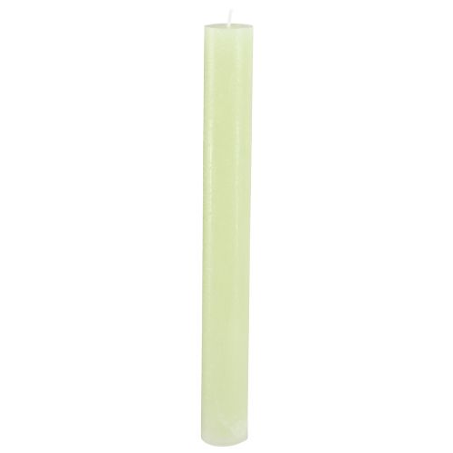 Candele a bastoncino candele colorate tinta unita verde lime 34x300mm 4 pz