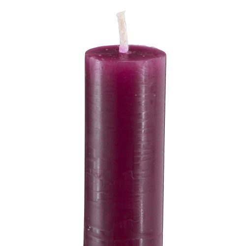 Prodotto Candele coniche tinta unita bordeaux 21×240mm 12 pz