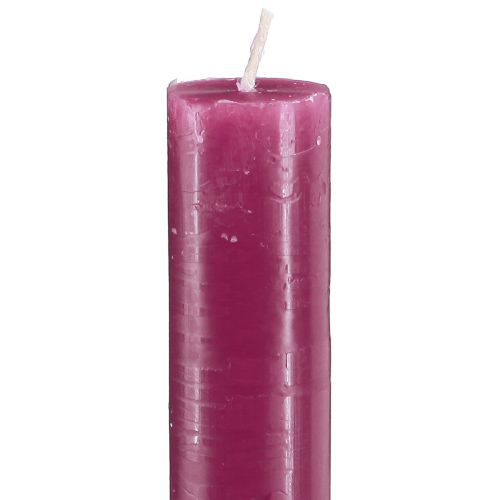 Prodotto Candele coniche, candele in tinta unita Berry 21×240mm 12 pz