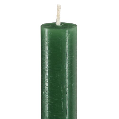 Prodotto Candele coniche, candele tinta unita, verde scuro, 21×240mm, 12 pezzi