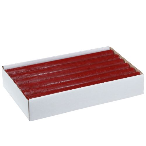 Prodotto Candele coniche, candele in tinta unita, rosso scuro, 21×240 mm, 12 pezzi