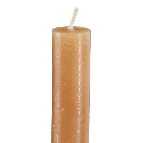 Prodotto Candele stick, candele tinta unita, caramello, 21×240mm, 12 pezzi