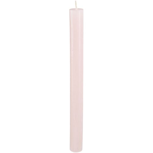 Floristik24 Candele a bastoncino candele tinta unita rosa chiaro rosa 21×240 mm 12 pz