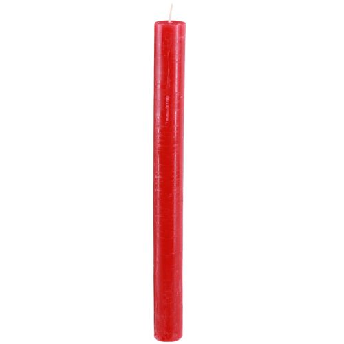 Floristik24 Candele coniche candele colorate rosse 21×240mm 12pz