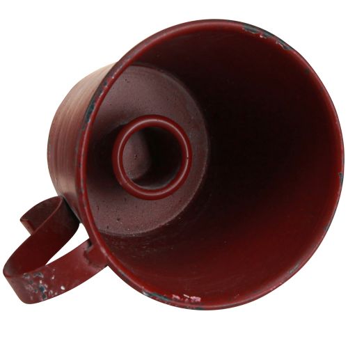 Prodotto Portacandele conico tazza vintage decorativa vino rosso Ø9,5 cm H8 cm 3 pezzi