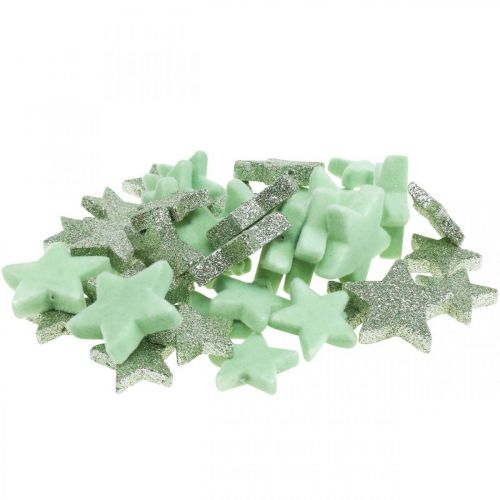 Prodotto Decorazione sparsa Stelle di Natale Stelle sparse verdi Ø4/5cm 40 pz