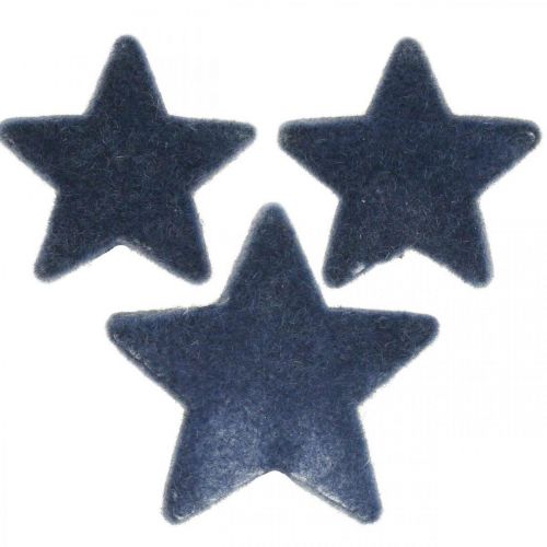 Floristik24 Decorazioni natalizie sparse, stelle sparse, blu Ø4/5cm 40 pezzi