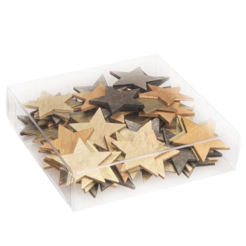 Prodotto Stelle da spargere decorazioni in legno Natale Ø4cm 72 pz