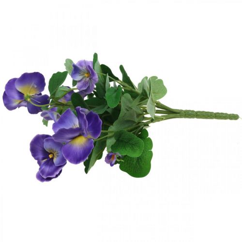 Floristik24 Viola del pensiero artificiale viola fiore artificiale prato fiore 30 cm