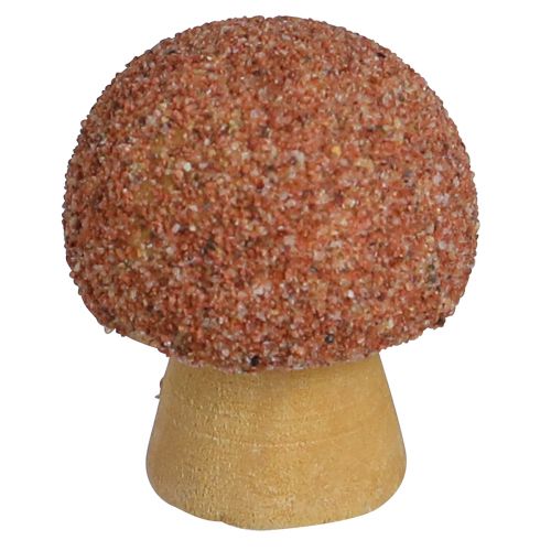 Prodotto Decorazione sparsa decorazione funghi in legno mini funghi marroni Ø2cm 24 pz