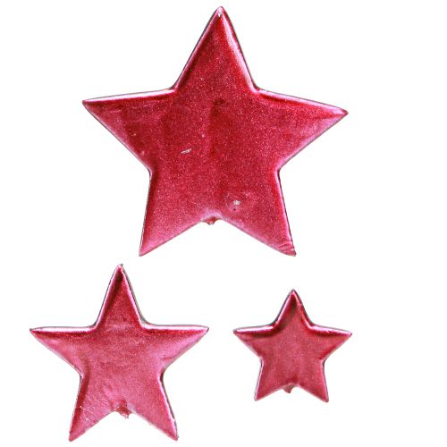 Floristik24 Decorazione sparsa stelle decorazione bacca Ø3/4/7cm – 2a scelta – 44 pz