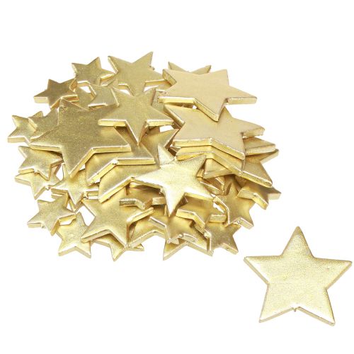 Prodotto Decorazione sparsa stelle decorazione oro Ø3/5/7cm – 2a scelta – 44 pz