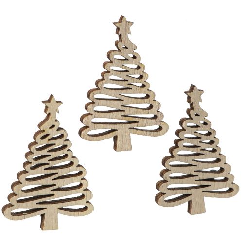 Floristik24 Decorazioni sparse per albero di Natale naturale 3x4,5 cm 72 pz