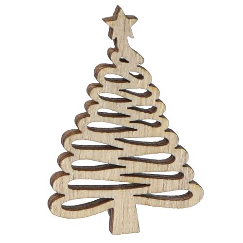 Prodotto Decorazioni sparse per albero di Natale naturale 3x4,5 cm 72 pz