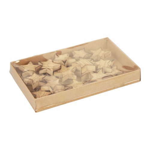 Prodotto Decorazioni sparse Stelle di Natale Stelle in legno fiammate Ø4cm 24 pz